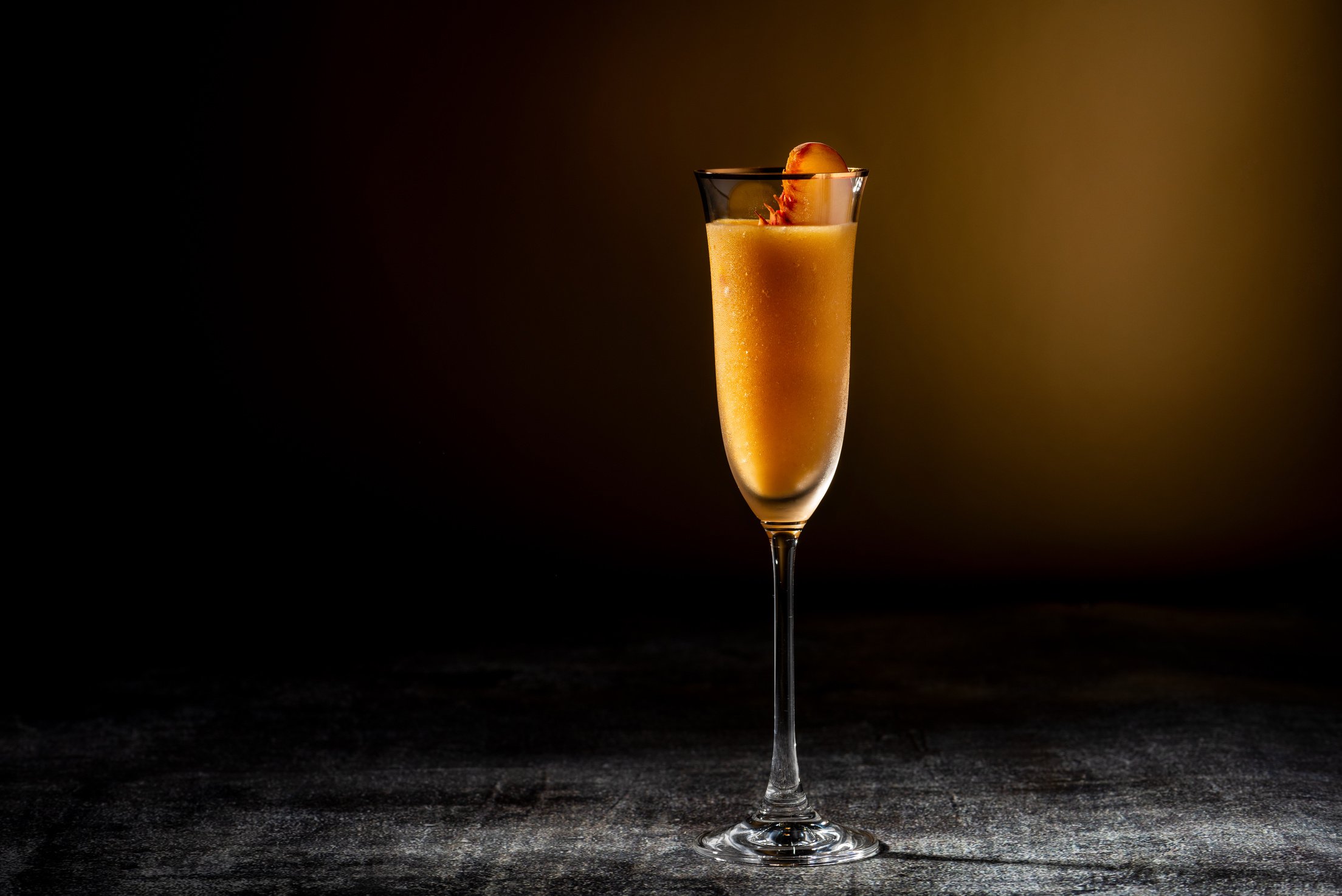 Frozen Peach Bellini Mocktail